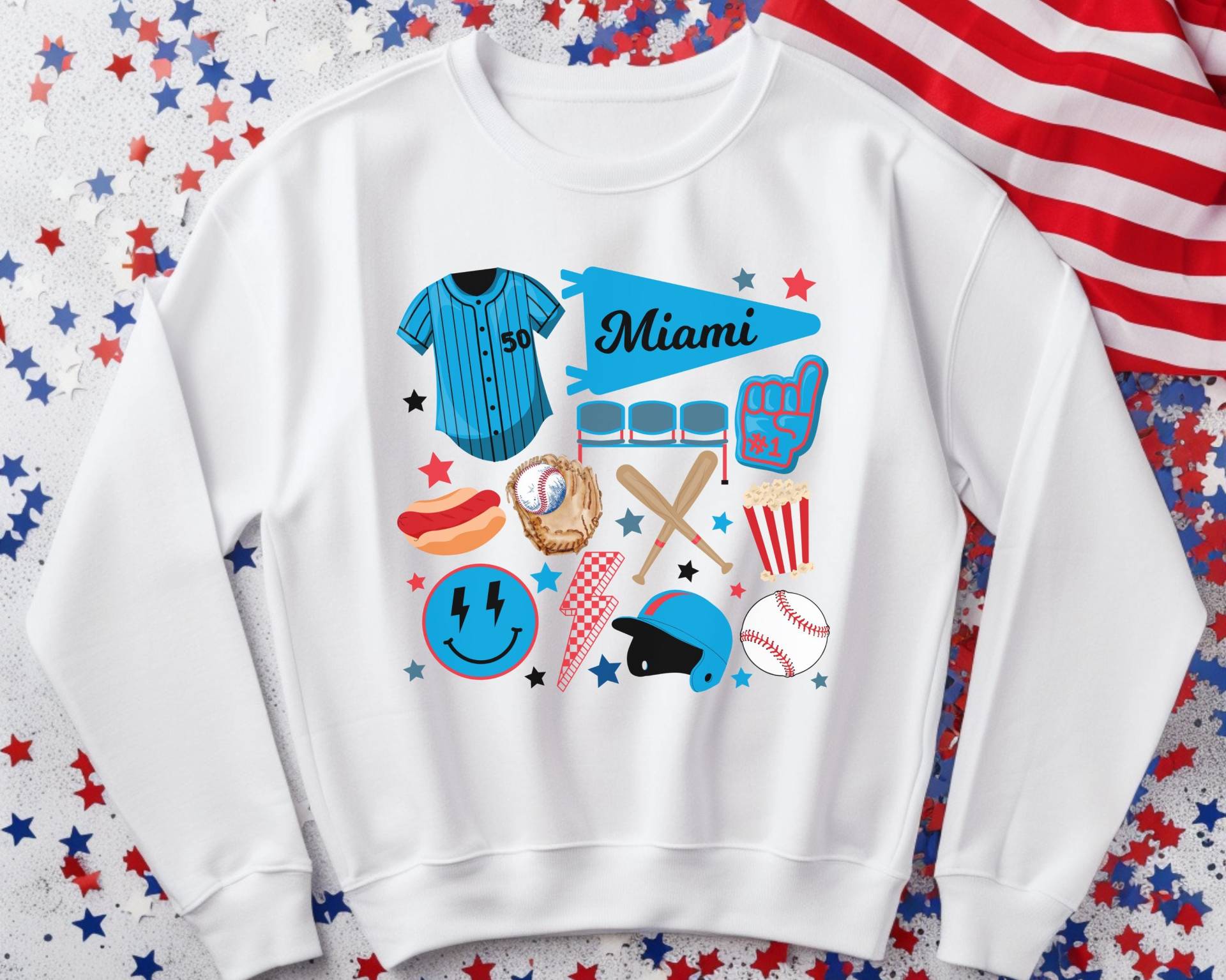 Game Day Miami Sweatshirt | Unisex von RelleFromTheBlog