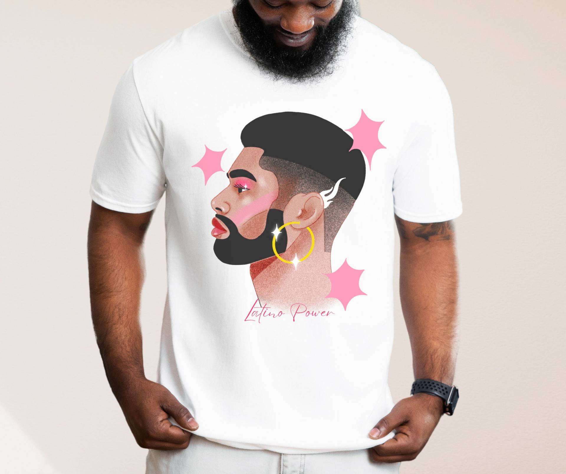 Latina Shirt | Tshirt Shirts Afro Art Power Latino Empowerment von RelleFromTheBlog