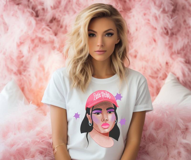 Latina Shirt | Tshirt Shirts Afro Art Power Latino Empowerment von RelleFromTheBlog