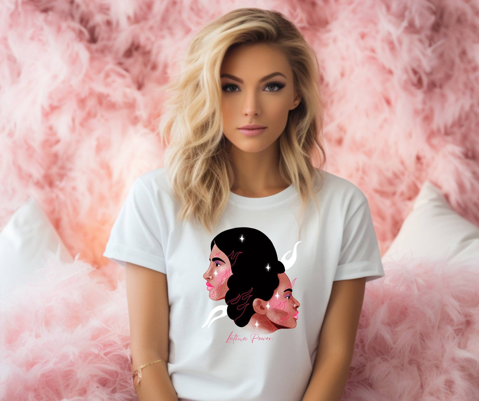 Latina Shirt | Tshirt Shirts Afro Art Power Latino Empowerment von RelleFromTheBlog