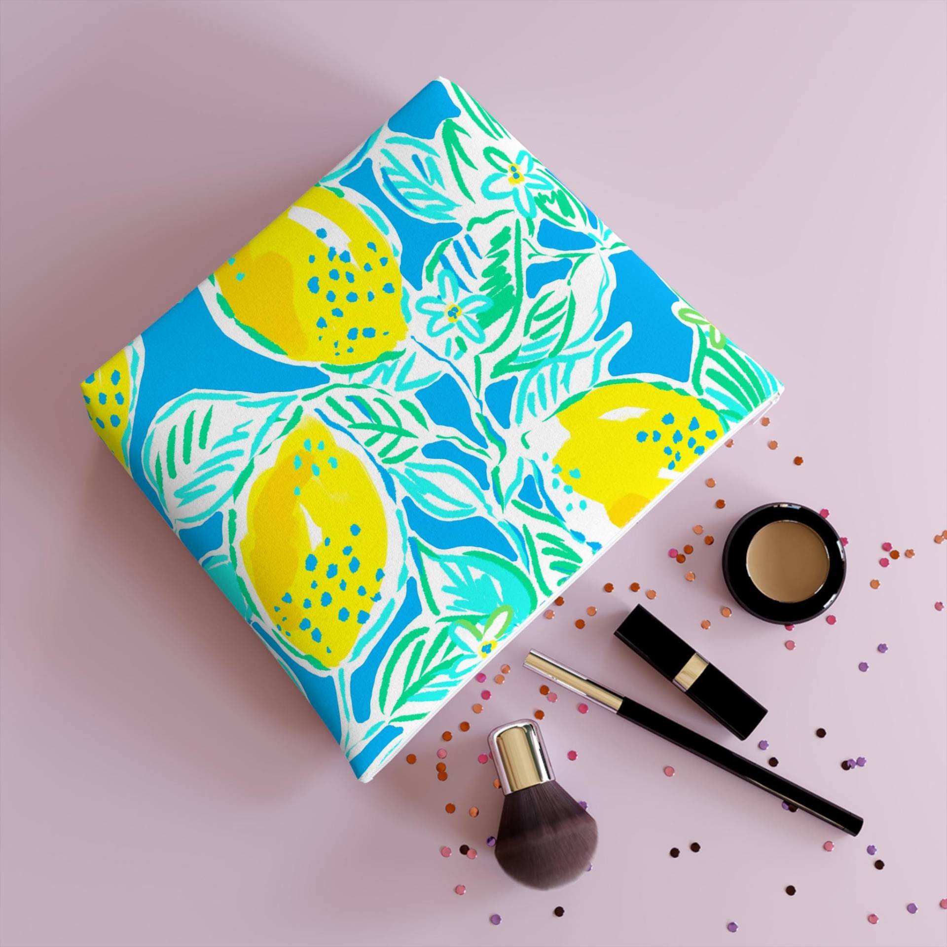Lemonade Days Cosmetic Bag von RelleFromTheBlog