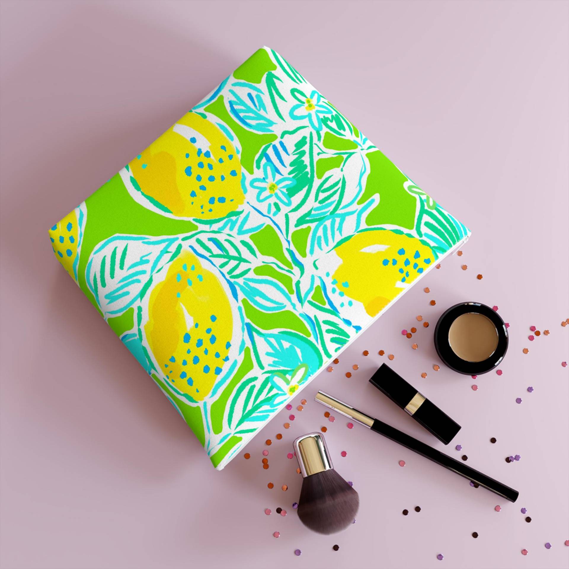 Lemonade Days Cosmetic Bag von RelleFromTheBlog