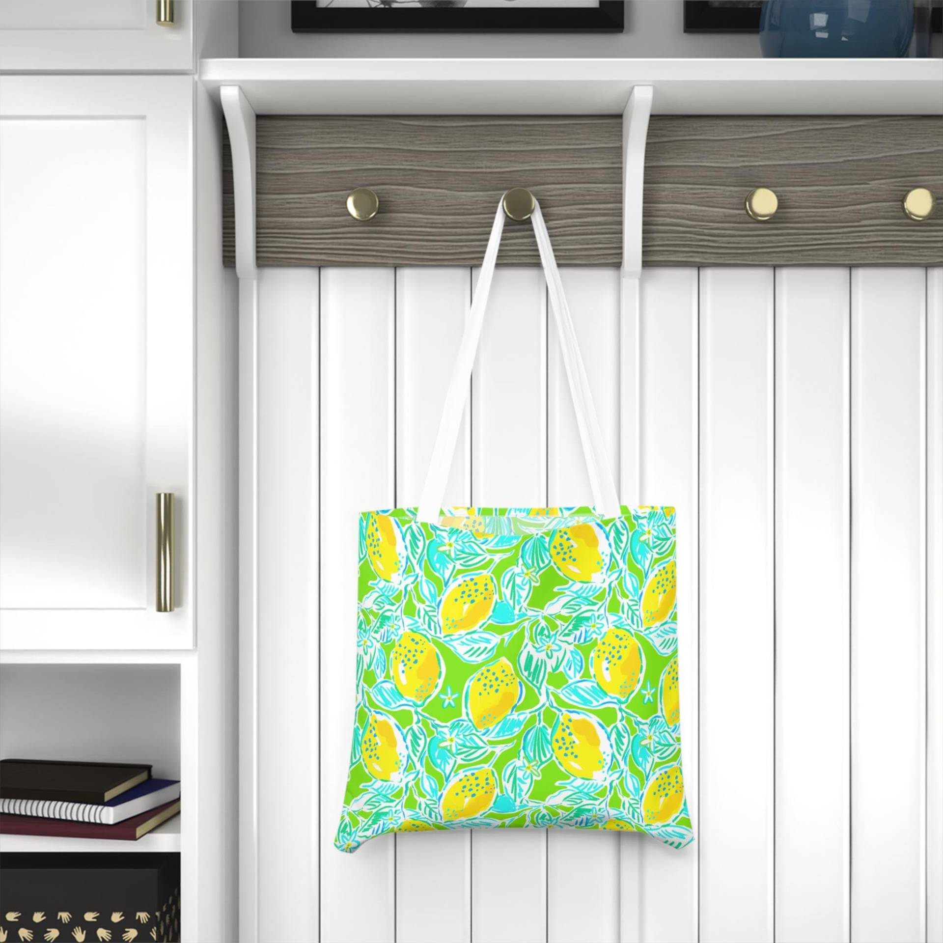 Lemonade Days Tote Bag, Cotton Canvas Beach Casual Gift Florida Usa Flag Patriotic Pride von RelleFromTheBlog