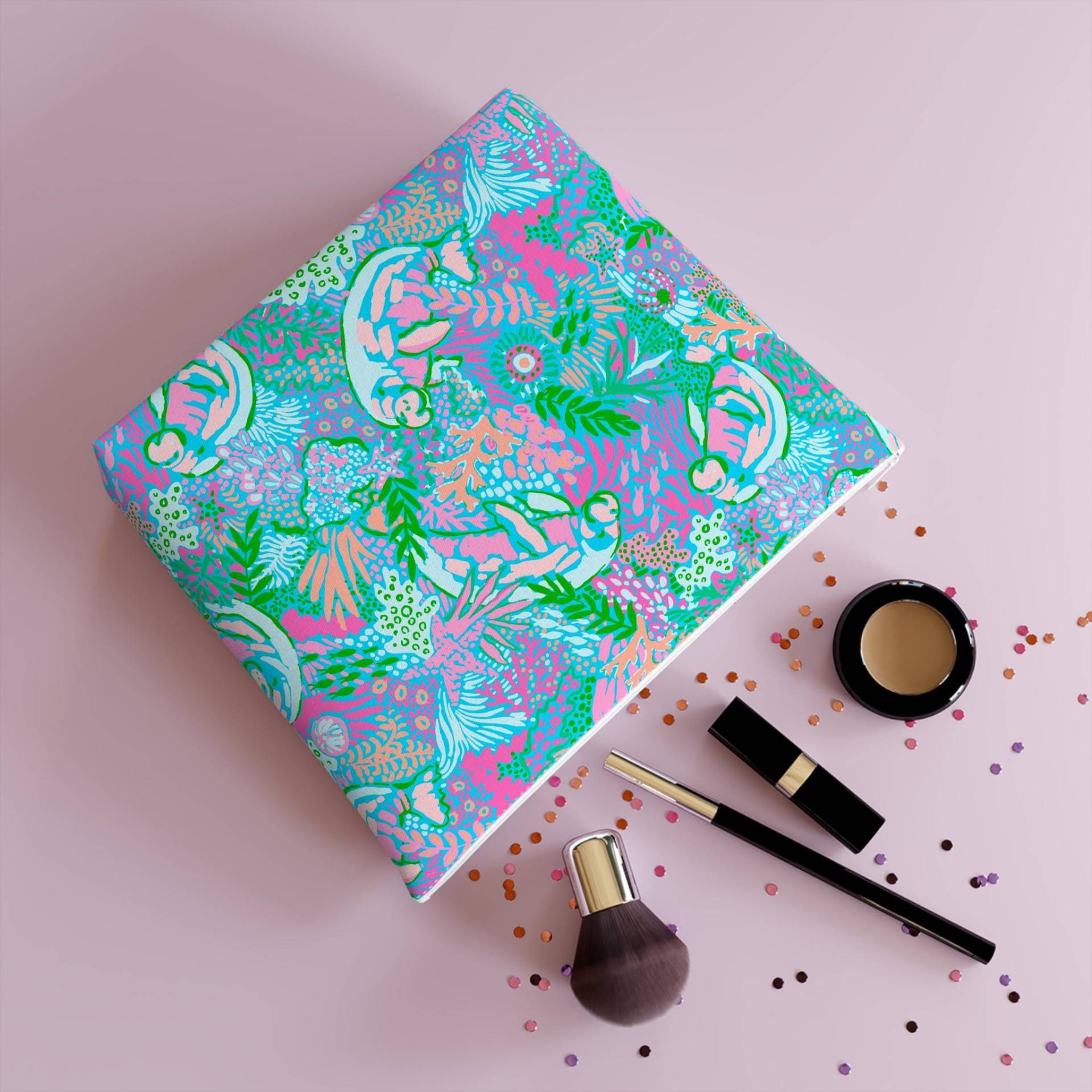 Manatee Paradise Cosmetic Bag von RelleFromTheBlog