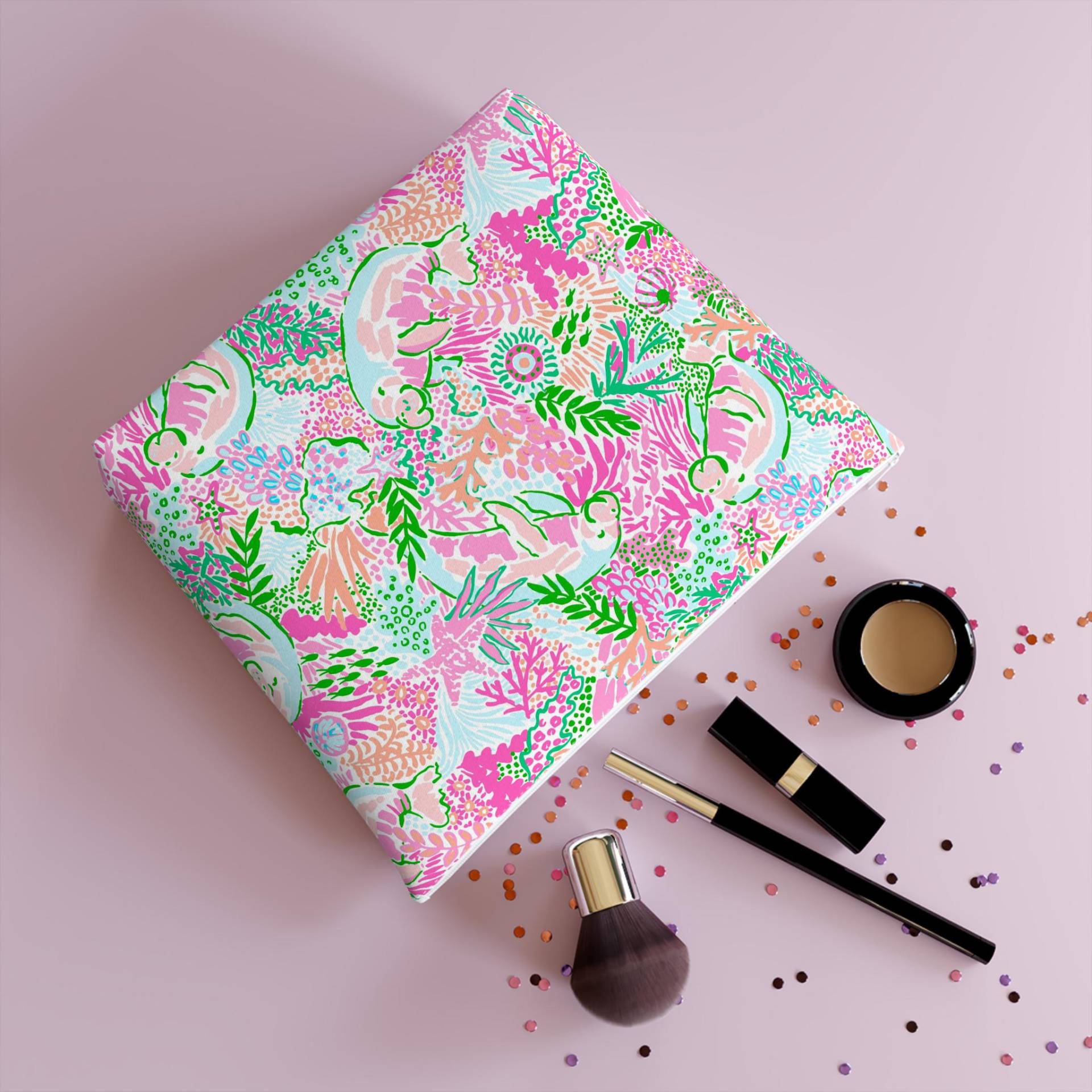 Manatee Paradise Cosmetic Bag von RelleFromTheBlog