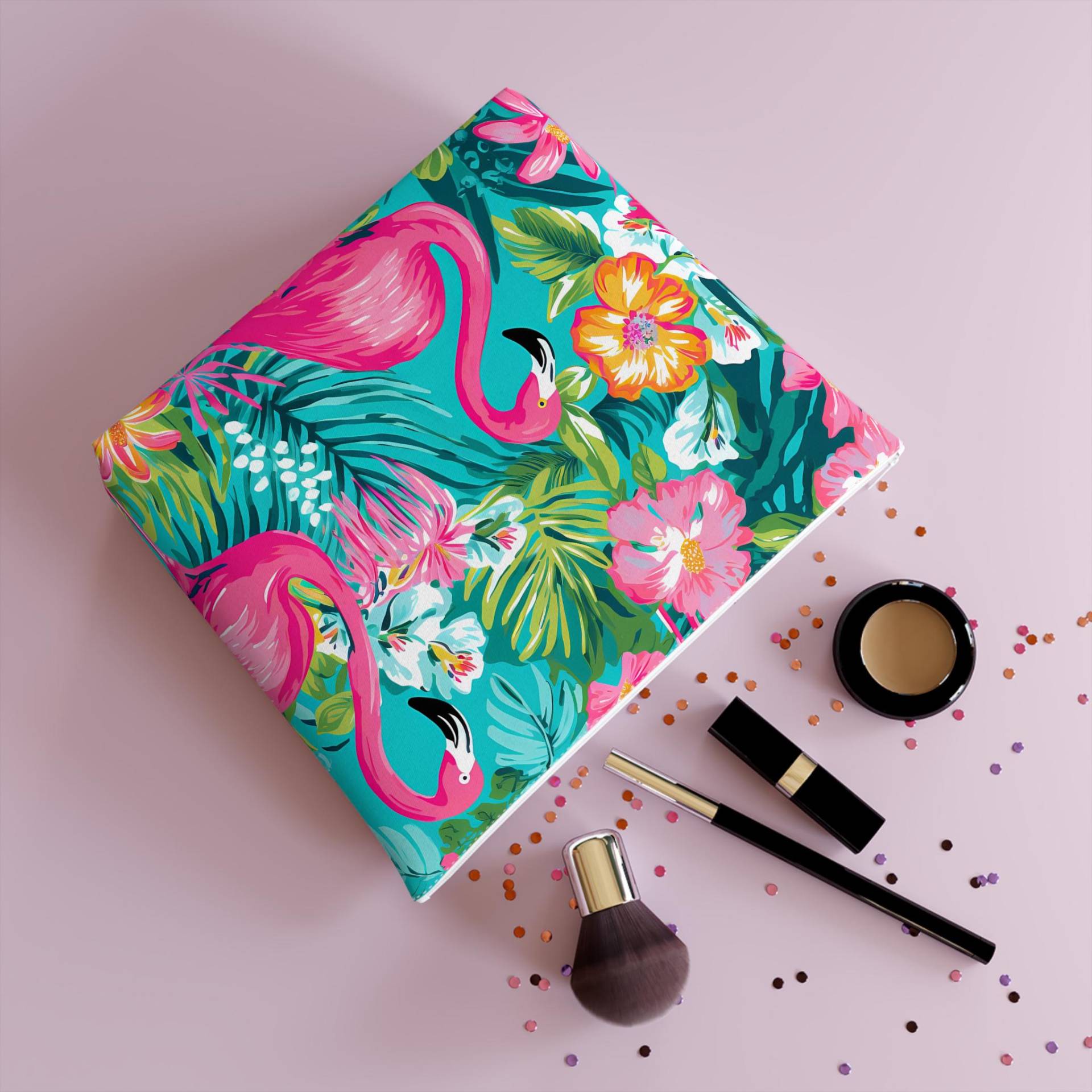 Pink Paradise Cosmetic Bag von RelleFromTheBlog