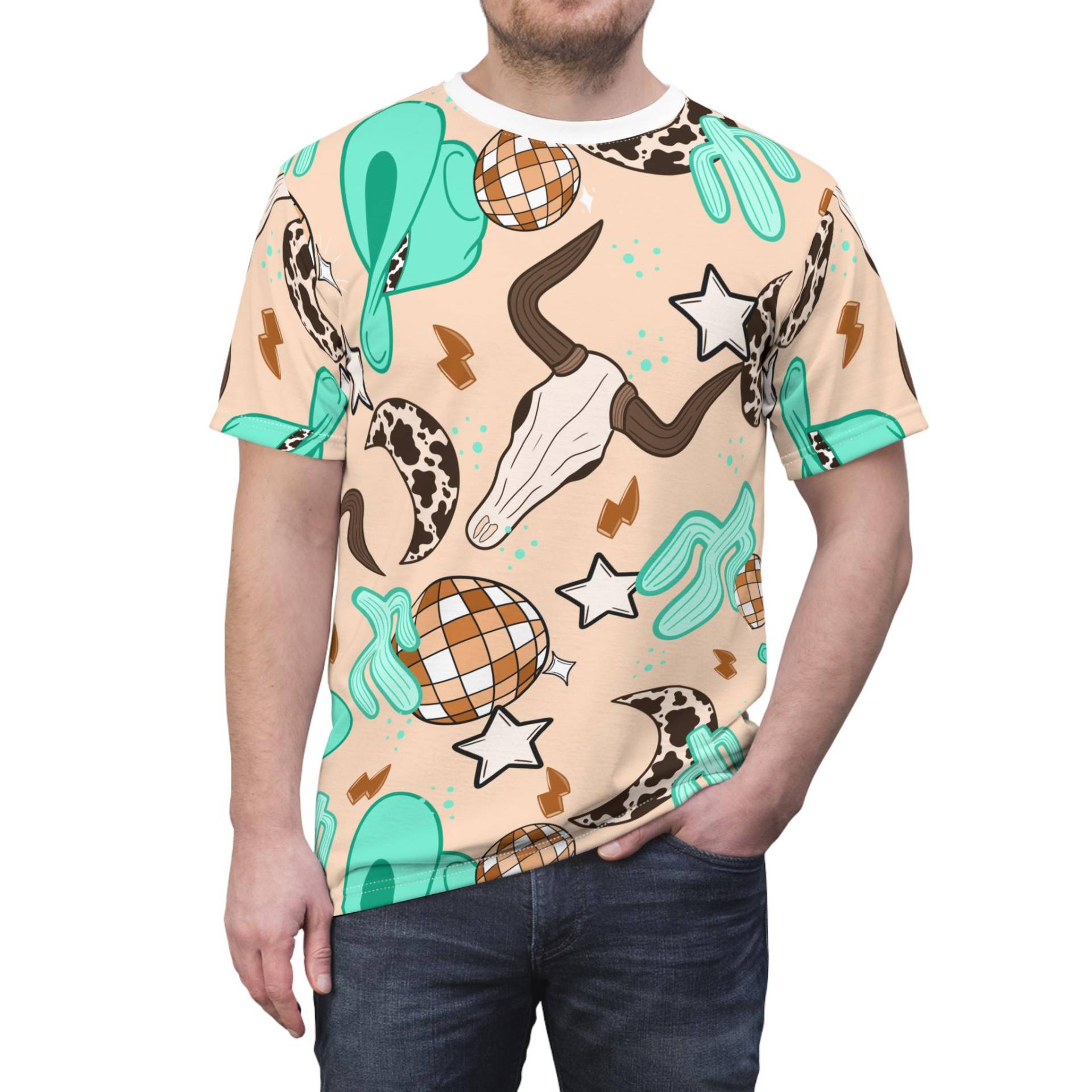 Rodeo Rave All-Over-Print T-Shirt, Unisex Usa Patriotic 4Th Of July Labor Day, All Over Print von RelleFromTheBlog