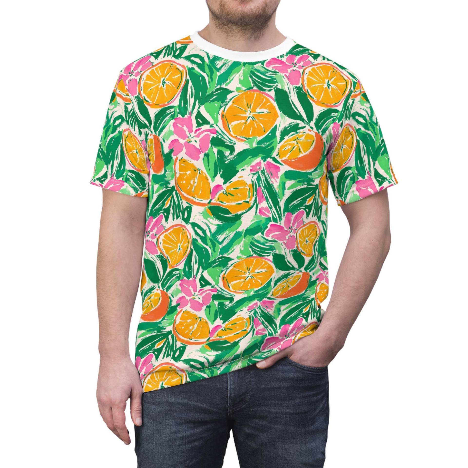 Sunshine Citrus All-Over-Print T-Shirt, Florida Unisex Usa Patriotic 4Th Of July Labor Day von RelleFromTheBlog