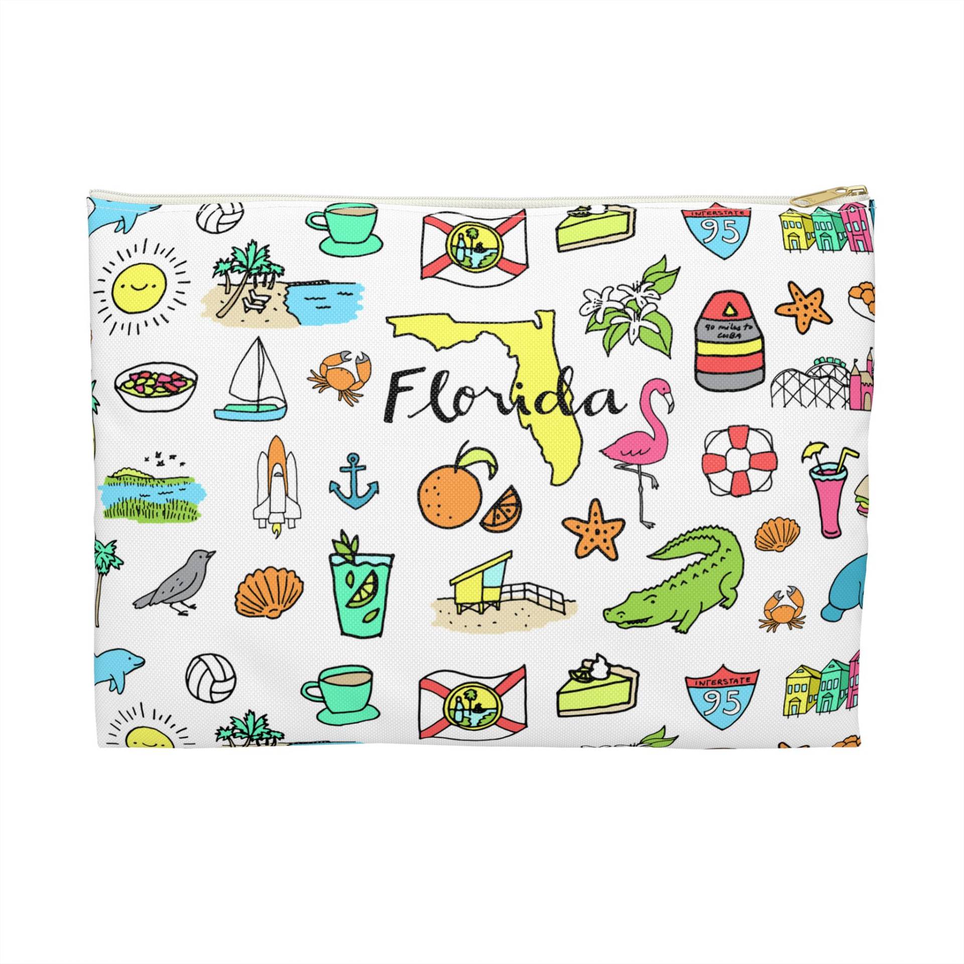 Tropicool Florida Accessory Pouch von RelleFromTheBlog