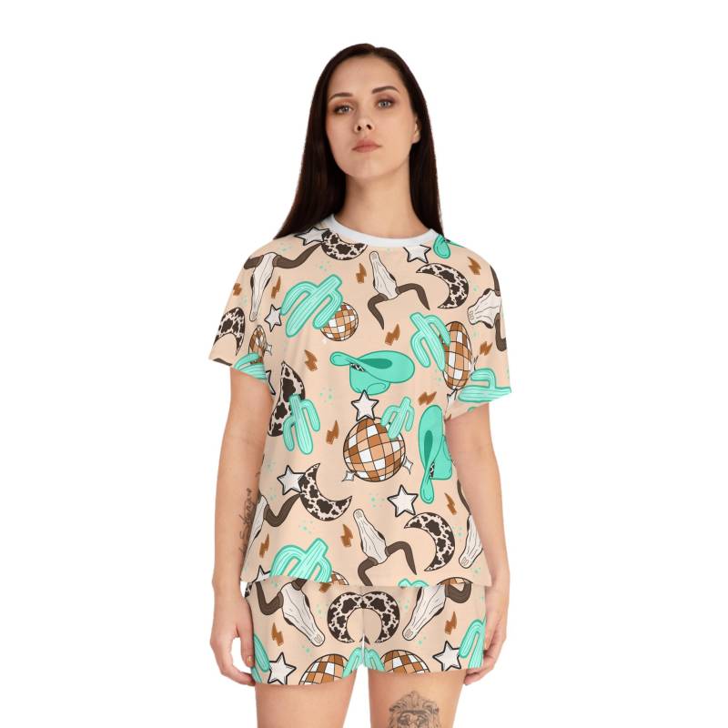 Women's Short Pajama Set, Pajama, Holiday Usa Short, Summer Patriotic Patriotic, 4Th July von RelleFromTheBlog