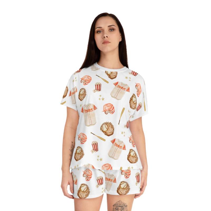 Women's Short Pajama Set, Pajama, Holiday Usa Short, Summer Patriotic Patriotic, 4Th July von RelleFromTheBlog