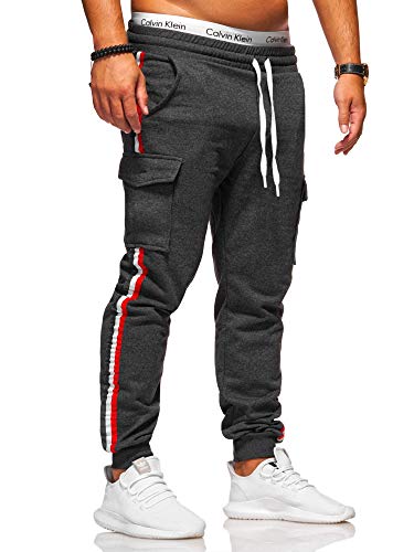 Rello & Reese Cargo Trainingshose Sporthose T-1800 [Dunkelgrau, XXL] von Rello & Reese