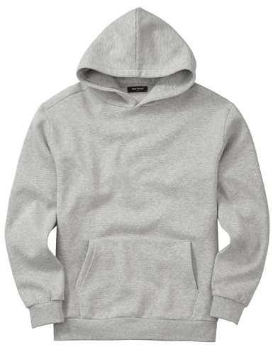 Rello & Reese Herren Basic Oversize Hoodie Kapuzenpullover Sweatshirt Pullover Grey-XL von Rello & Reese