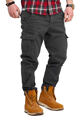 Rello & Reese Herren Cargohose Chino Jeans-Hose JN-3844 [Schwarz, W30/L32] von Rello & Reese