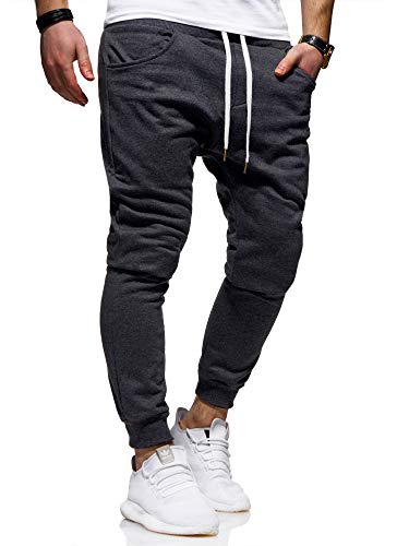 Rello & Reese Herren Jogginghose Sporthose Trainingshose JG-3014 [Dunkelgrau, S] von Rello & Reese