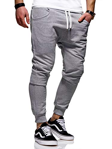 Rello & Reese Herren Jogginghose Sporthose Trainingshose JG-3014 [Grau, M] von Rello & Reese