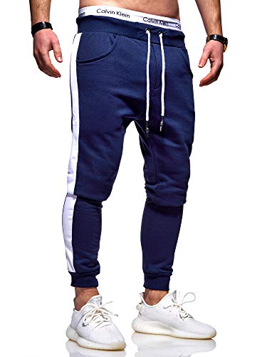 Rello & Reese Herren Jogginghose Trainingshose Hose Sporthose JG-3015 [Navy, L] von Rello & Reese