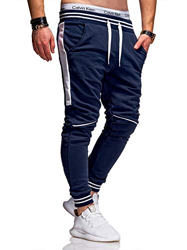 Rello & Reese Herren Jogginghose Trainingshose Hose Sporthose JG-3117 (L, Navy) von Rello & Reese