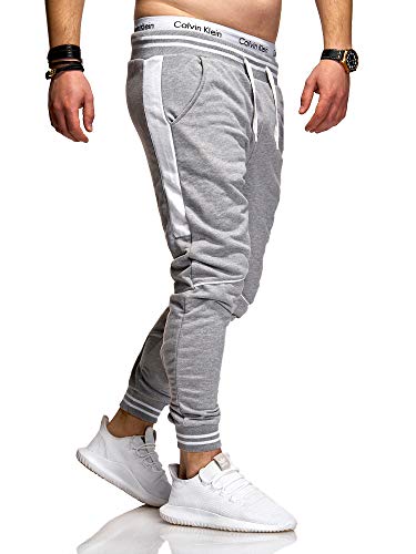 Rello & Reese Herren Jogginghose Trainingshose Hose Sporthose JG-3117 (S, Grau) von Rello & Reese