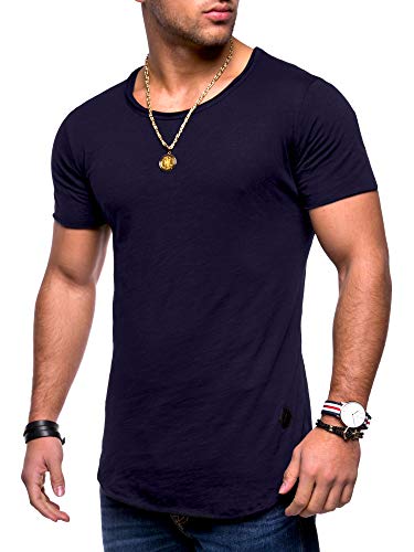 Rello & Reese Herren Oversize T-Shirt Crew Rundhals MT-7103 (Navy, M) von Rello & Reese