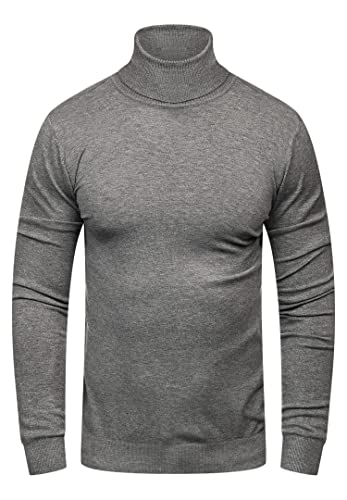 Rello & Reese Herren Rollkragenpullover Strick-Pullover Rolli Sweatshirt Feinstrick 22289 [Grau, von Rello & Reese