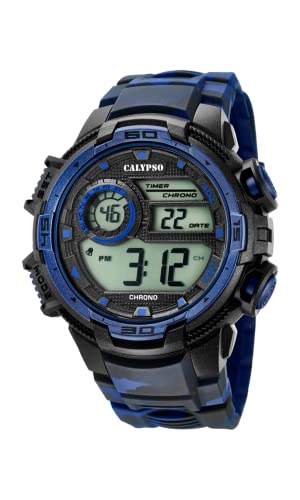 Calypso Uhr Für Herren K5723/1 Flash Time Multi Silikon Case BlauSilikon Band von Relojes Calypso
