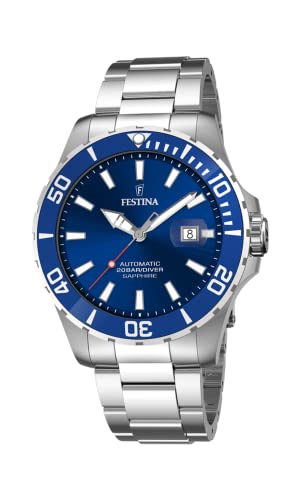Festina Herren Uhr Automatik Edelstahl Armband von Festina
