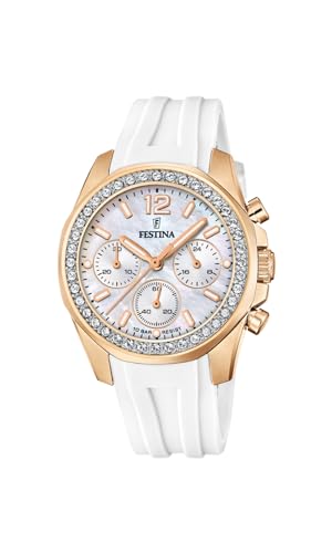 Festina Damen Analog Quarz Uhr mit Gummi Armband F20611/1 von Festina