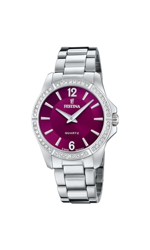 Festina Damen Analog Quarz Uhr mit Edelstahl Armband F20593/2 von Festina