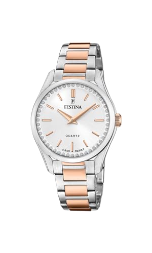 Festina Damen Analog Quarz Uhr mit Edelstahl Armband F20620/1 von Festina