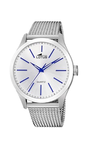 Lotus Herren Analoger Quarz Uhr mit Edelstahl Armband 18570/1 von Relojes Lotus