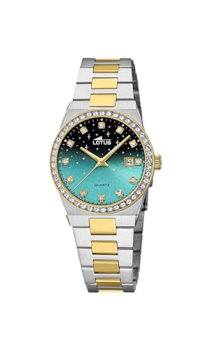 Relojes Lotus Damen Analog Quarz Uhr mit Edelstahl Armband 18886/2 von Lotus
