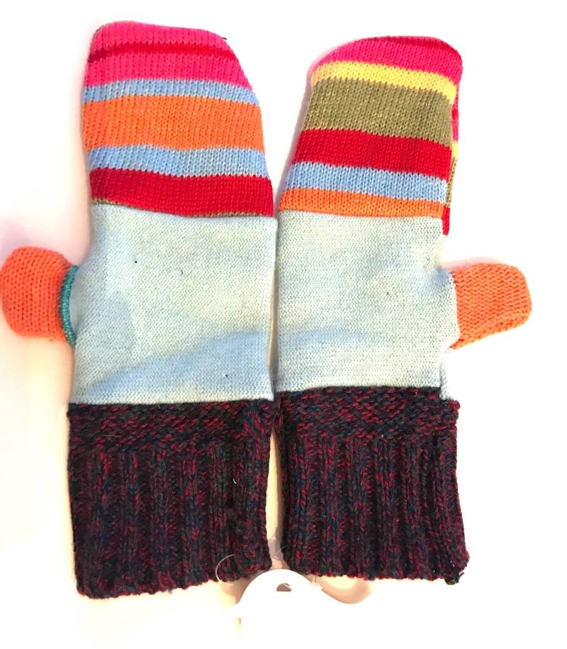 Neue Und Upcycled Recycelte Leinen Pullover Handschuhe in Mehreren Farben. Warm Für Den Winter von RelovedFabrics