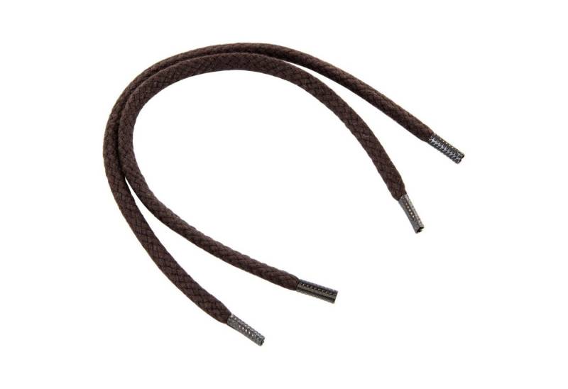 Rema Schnürsenkel Rema Schnürsenkel Schwarzbraun - rund - ca. 3 mm breit für Sie nach Wunschlänge geschnitten und mit Metallenden versehen von Rema