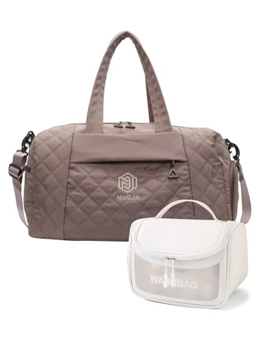 Remedare Reisetasche für Damen, Wochenendtasche, Gepäck mit Kulturbeutel, Schuhtasche für Krankenhaus, Fitnessstudio und Flugzeug Reisen, Braun Remedare Reisetasche für Damen, Wochenendtasche, Gepäck mit Kulturbeutel, Schuhtasche für Krankenhaus, Fitnessstudio und Flugzeug Reisen, Braun von Remedare
