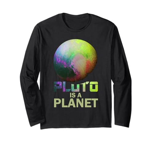 Pluto is A Planet Never Forget Funny Space Meme Men Women Langarmshirt von Remember Pluto TShirt