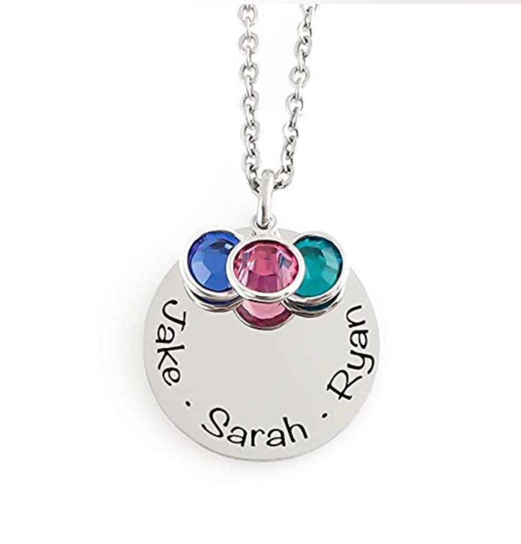Mama Halskette - Kindernamen Personalisierter Schmuck Geburtsstein Kristalle Oma Nana Mutter Mama Halskette - Kindernamen Personalisierter Schmuck Geburtsstein Kristalle Oma Nana Mutter von RememberMeJewelryCo