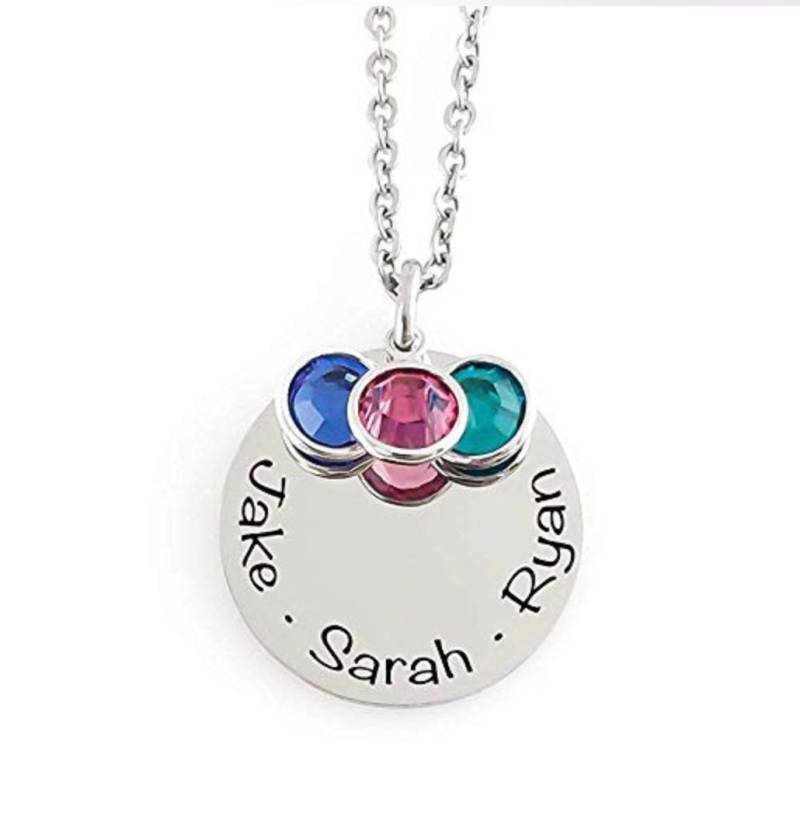 Mama Halskette - Kindernamen Personalisierter Schmuck Geburtsstein Kristalle Oma Nana Mutter Mama Halskette - Kindernamen Personalisierter Schmuck Geburtsstein Kristalle Oma Nana Mutter von RememberMeJewelryCo