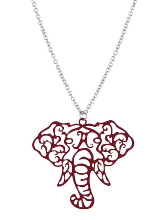 Lange Elefantenkopf Halskette | Rot, Goldton Und Silberton Verfügbar Lange Elefantenkopf Halskette | Rot, Goldton Und Silberton Verfügbar von RememberMeLLC