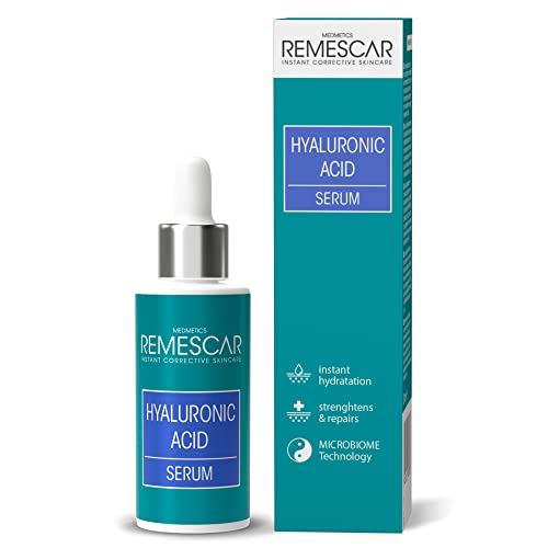 Remescar Hyaluron Serum 30ml – Intensiv feuchtigkeitsspendendes Hyaluronsäure-Serum für Gesichtspflege – Anti-Aging Serum für Männer & Frauen von Remescar