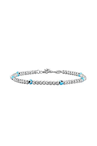 Remi Bijou 925 Silber Armband - Armkette mit Anhänger 'Nazar Boncuk' Türkisches Auge Evil Eye (Silber) von Remi Bijou