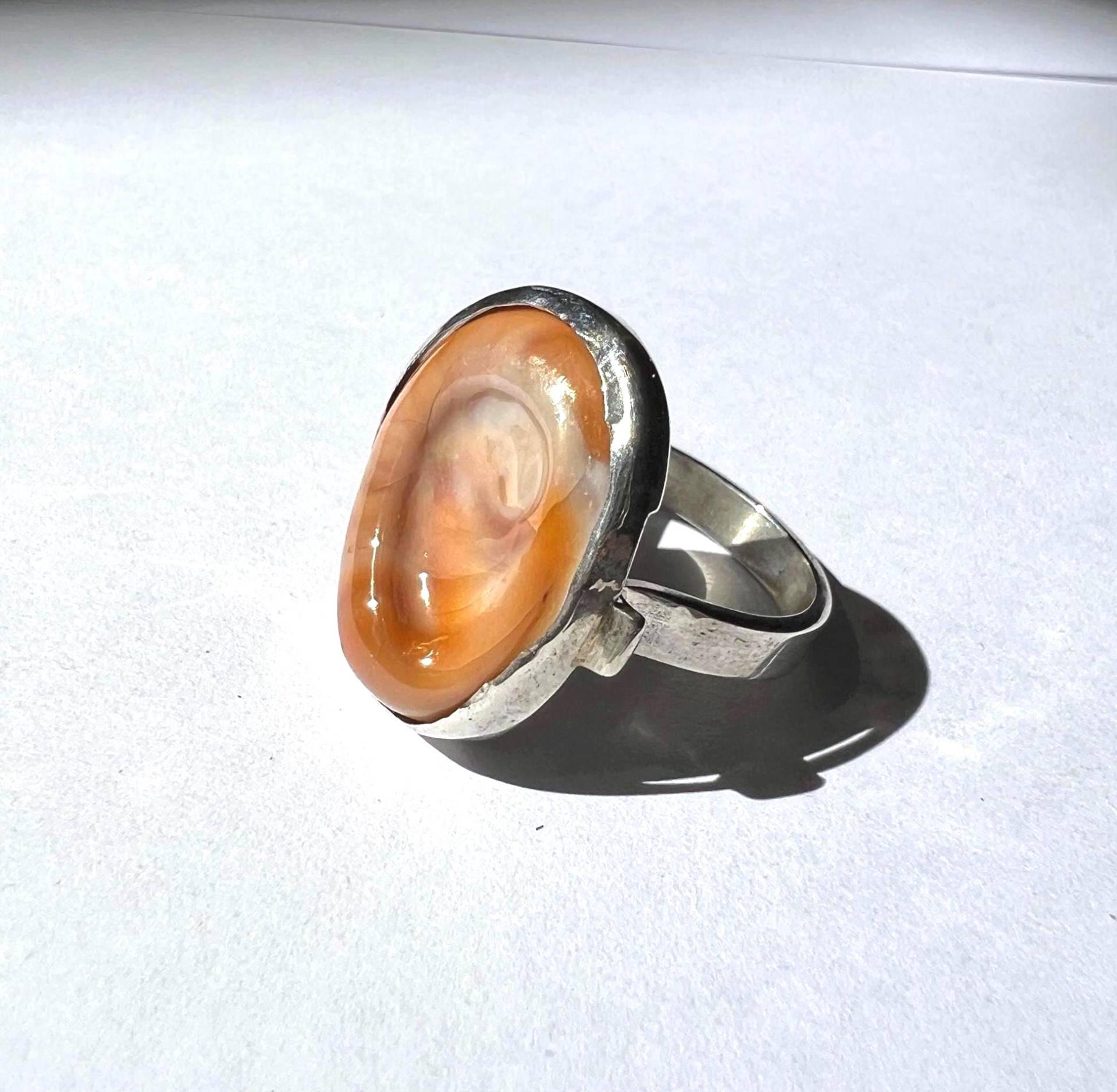 Echtes St. Lucia-Auge Und Glücksring Aus 925/000 Silber, Handgefertigt in Frankreich Echtes St. Lucia-Auge Und Glücksring Aus 925/000 Silber, Handgefertigt in Frankreich von RemimiAtelier