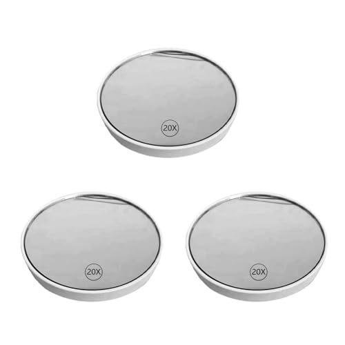 Remingtape 3Stück Antibeschlag-Schminkspiegel mit Saugnapf, Kosmetikspiegel, 20-Facher HandvergrößErungsspiegel mit, von Remingtape