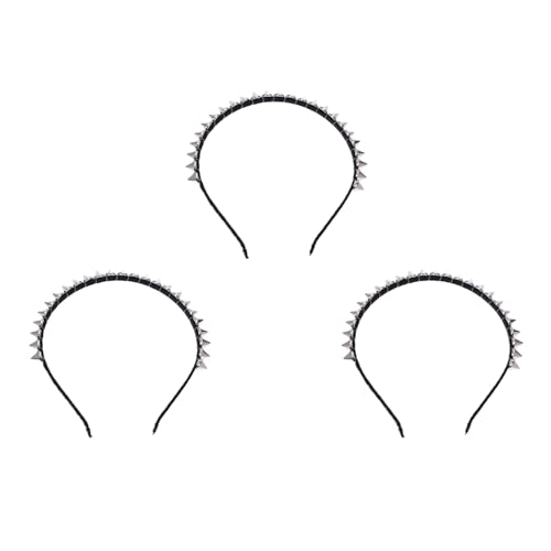 Remingtape 3X Silber Metallbolzen Niet Spitze Haar Stirnband von Remingtape
