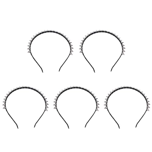 Remingtape 5X Silber Metallbolzen Niet Spitze Haar Stirnband von Remingtape