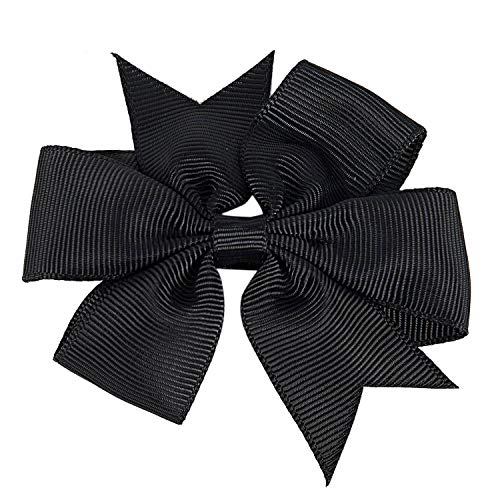 Remingtape Große Haarschleife Mädchen Alligator Clip Rips Band Stirnband 5 Stücke Schwarz von Remingtape