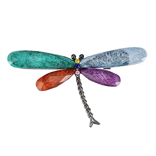 Remingtape Vintage Design Shinny Kristall Strass Libelle Broschen Für Frauen Kleid Schal Brosche Nadeln Schmuck Zubehör Geschenk Mehrfarbig von Remingtape