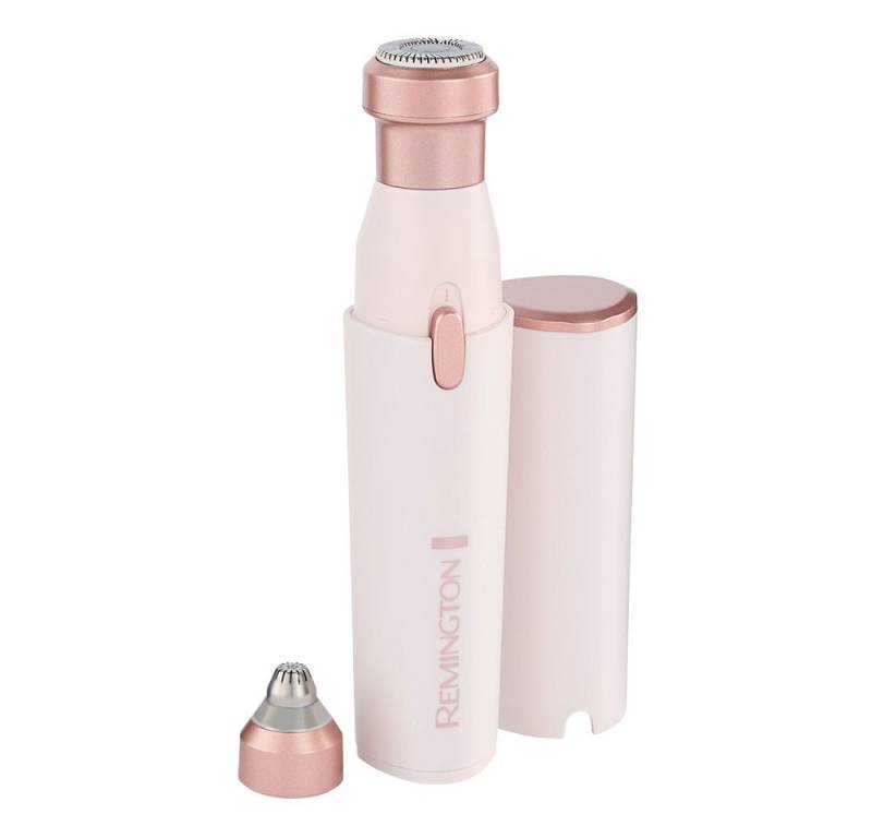 Remington Beauty-Trimmer BareMe2-in-1 Gesichtshaarentferner (WFS200), verschiedene Trimmaufsätze, Präzisions-Augenbrauenformer, elektrisch von Remington