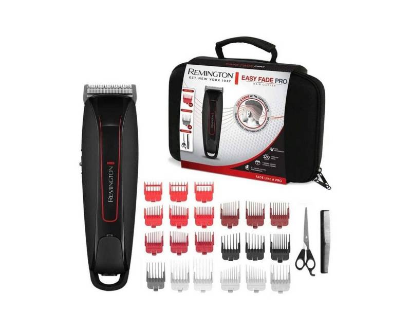 Remington Haarschneider Haarschneider HC550 Easy Fade Haarschneidemaschine Netz-/Akkubetrieb, Hochgeschwindigkeitsschneider von Remington