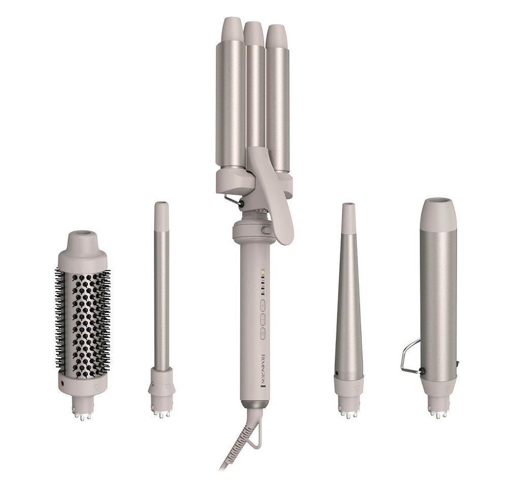 Remington Haarstyler Trendology 5-in-1 Multistyler(CI41MS5), Keramik-Beschichtung, 5 auswechselbare Aufsätze, 5 digitale Heizstufen, Auto Memory Funktion von Remington